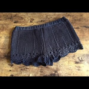 ELEMENT brand, crochet shorts, black, size small